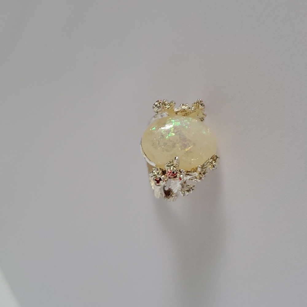 Nature Inspired Opal Style Ring (Costume jewelry)